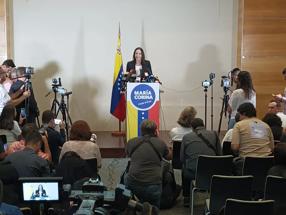 María Corina Machado, candidata presidencial a las elecciones primarias opositoras / Foto: José Mireles Alcalá - ElMartilloVen