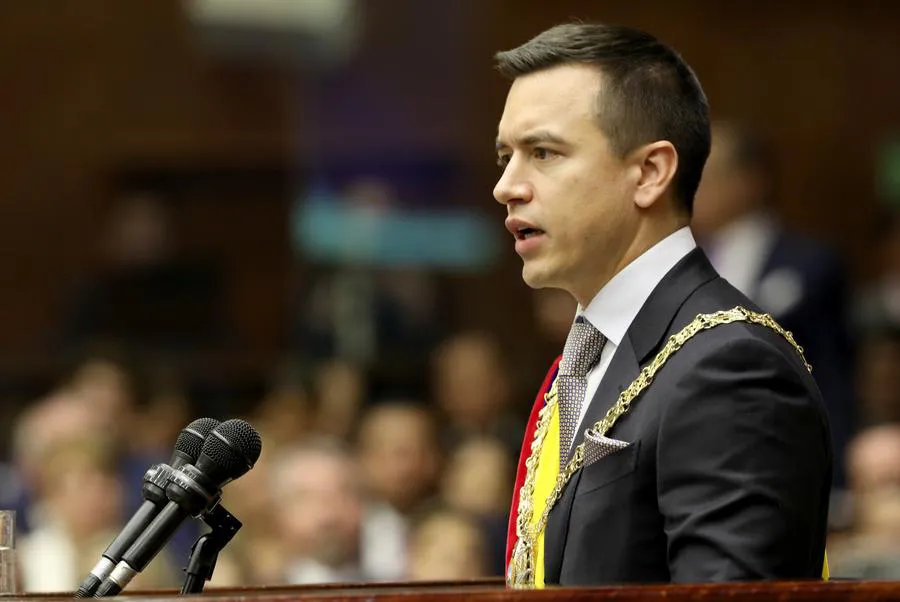 Daniel Noboa, presidente de Ecuador. (Xinhua/Presidencia de Ecuador) 