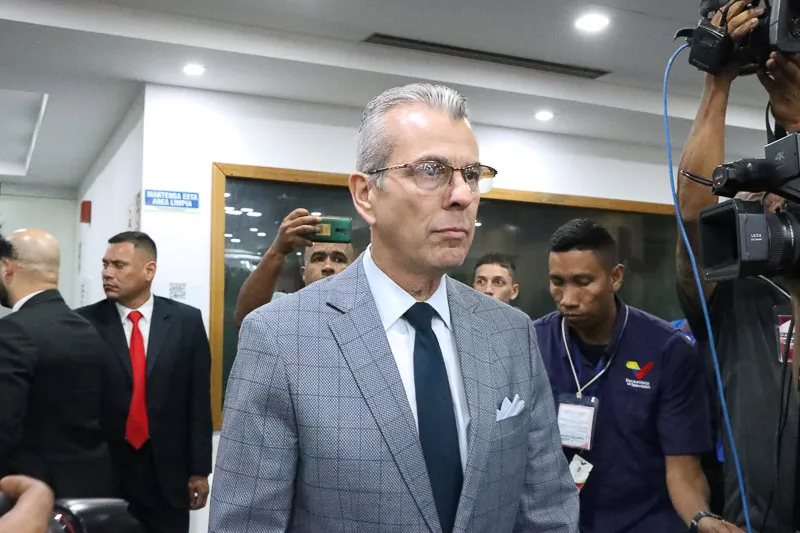 Juan Carlos Delpino, rector del CNE Credit: Mairet Chourio. Foto: Efecto Cocuyo