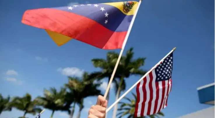 Banderas de Venezuela -EEUU.
