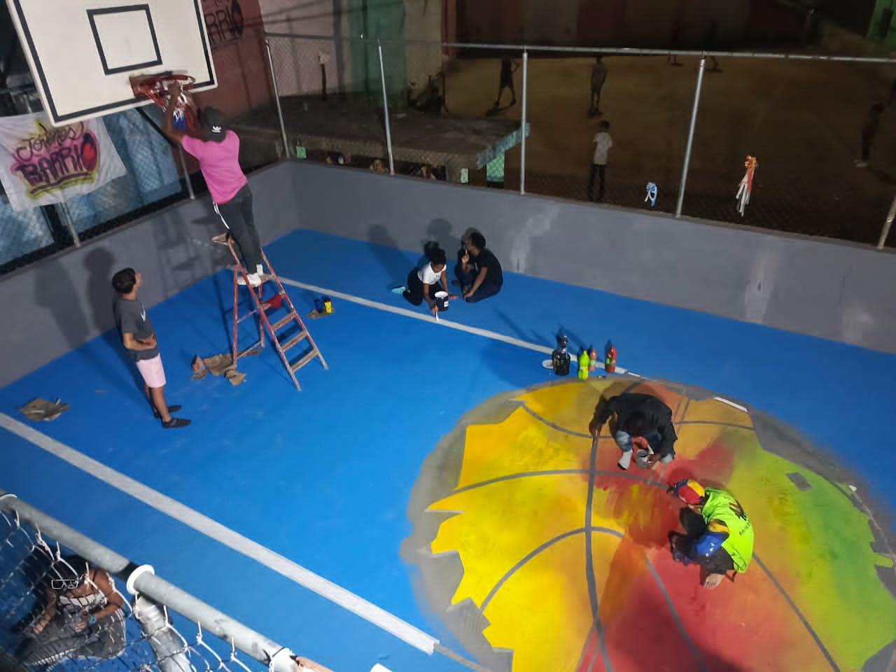 Inauguran chanca deportivo de Jóvenes del Barrio.