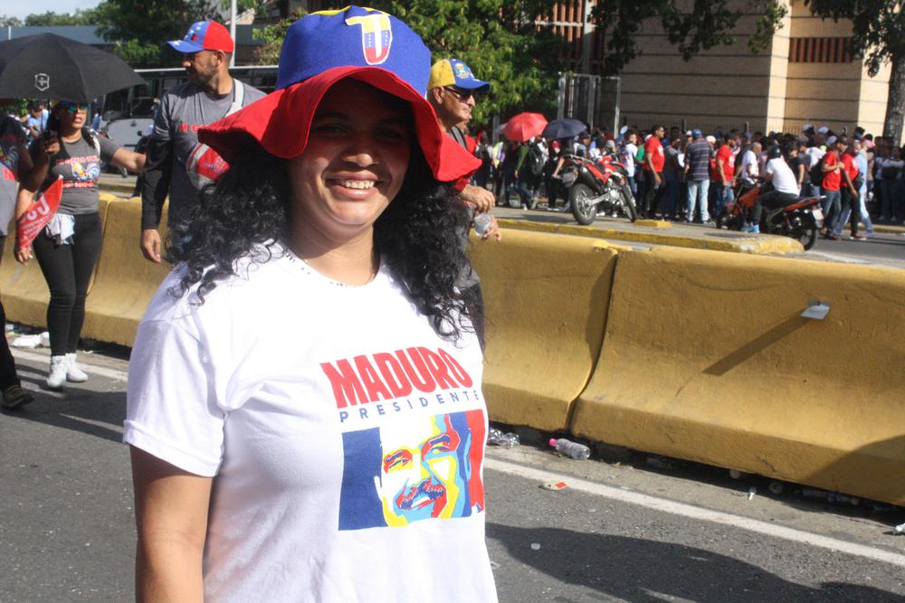 Chavismo marcha en apoyo a Nicolás Maduro, en Caracas. Foto: José Mireles Alcalá / ElMartilloVen.