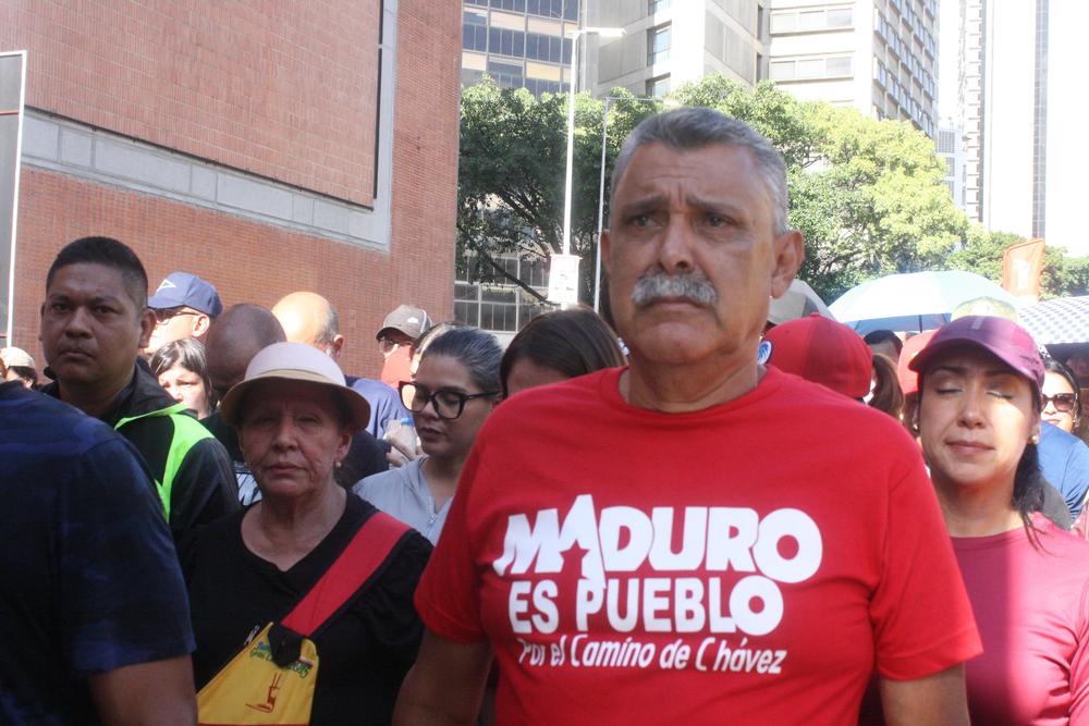 Chavismo marcha en apoyo a Nicolás Maduro, en Caracas. Foto: José Mireles Alcalá / ElMartilloVen.