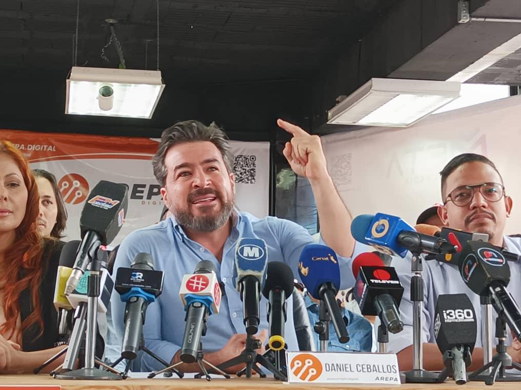 Daniel Ceballos, candidato presidencial del partido Arepa Digital. Foto José Mireles Alcalá.