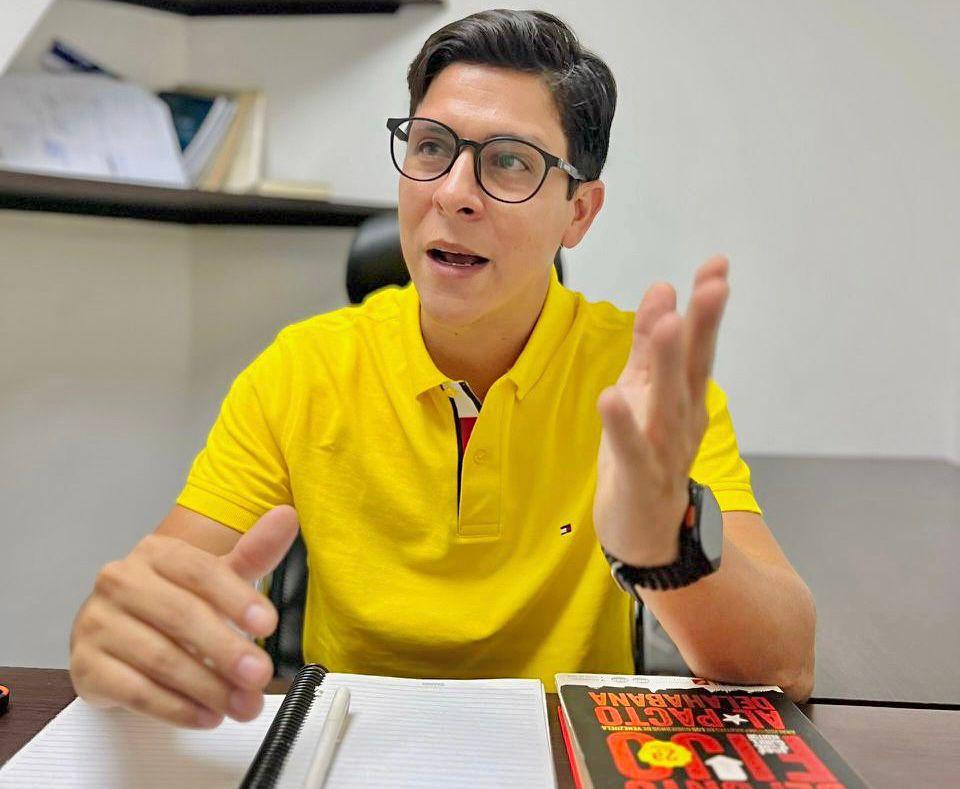 Erick Sapienza coordinador nacional Juvenil del movimiento Primero Venezuela.