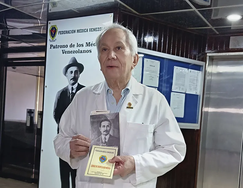 Douglas León Natera, presidente de la Federación Médica Venezolana (FMV),.