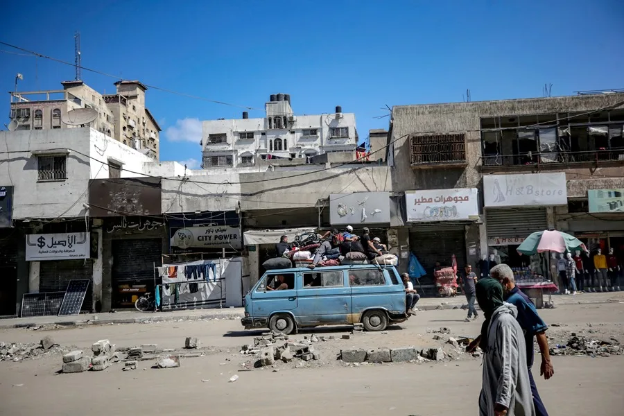 Ciudad de Gaza, Franja de Gaza, el 1 de octubre de 2025. EFE/EPA/Mohammed Saber