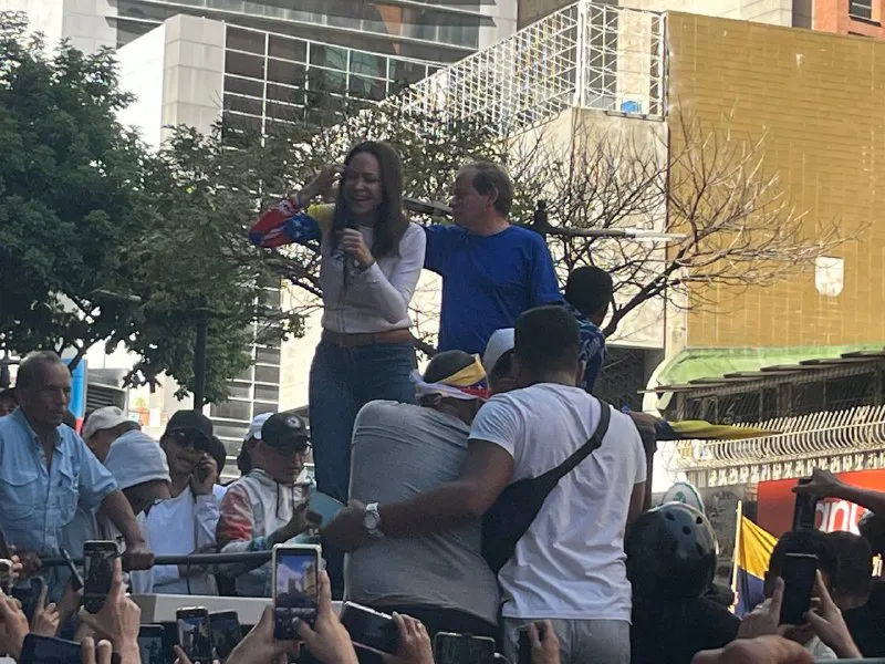 María Corina Machado, dirigente del partido Vente Venezuela.