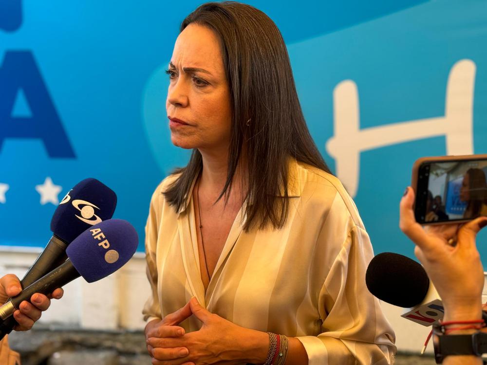 Maria corina Machado, dirigente del partido Vente Venezuela. 