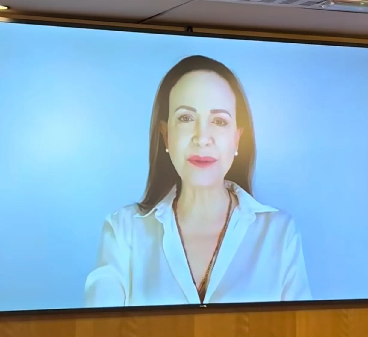 Intervención de María Corina Machado en Parlamento Europeo