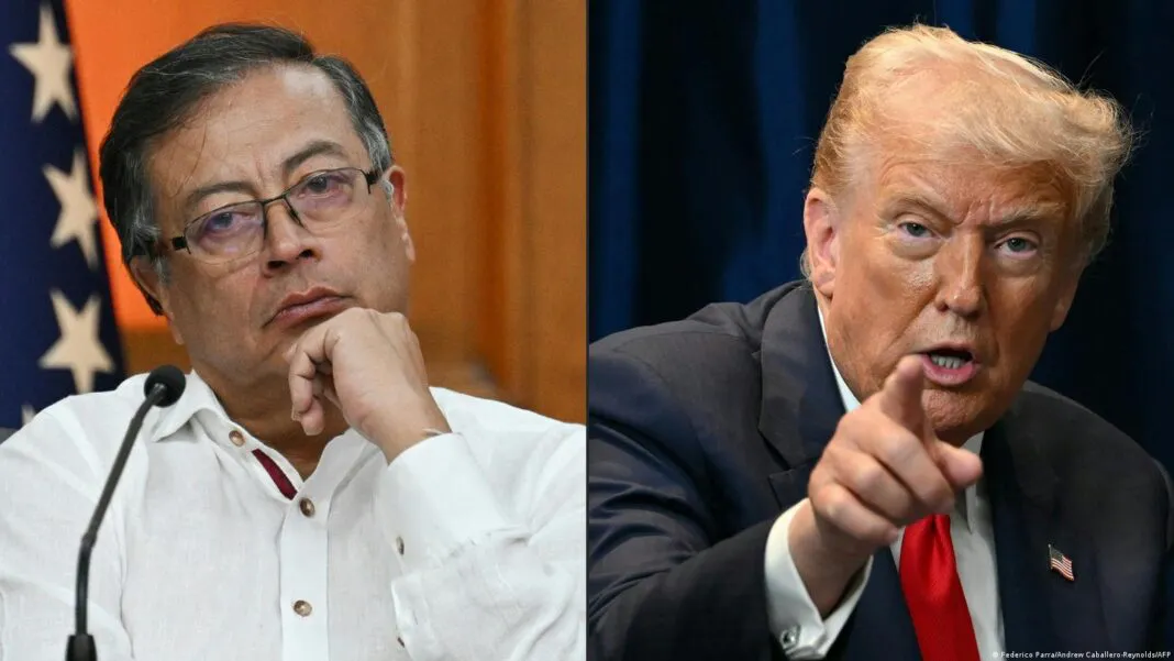 Gustavo Petro/ Presidente de Colombia y Donald Trump/ Presidente de EE.UU Foto: Cort. UR
