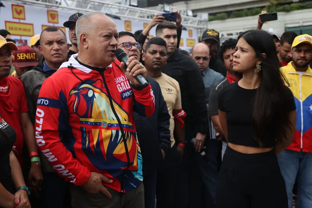 Diosdado Cabello, primer vicepresidente del Partido Socialista Unido de Venezuela (PSUV).