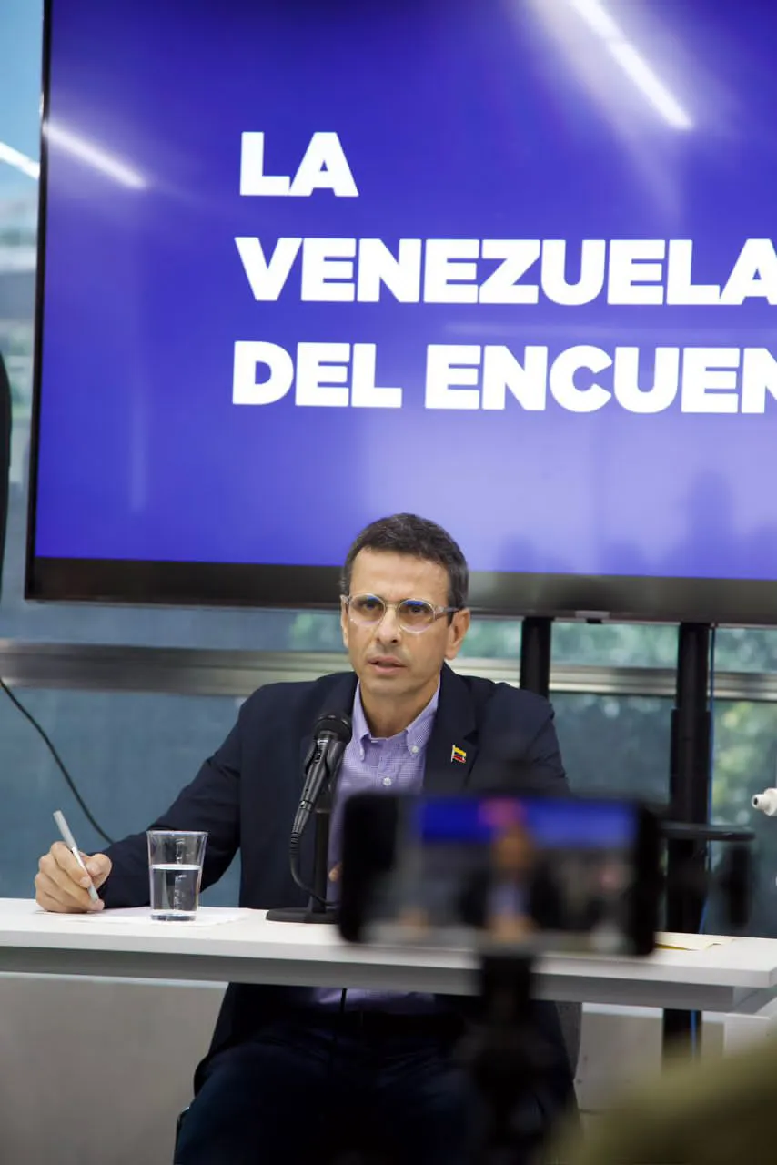 Henrique Capriles, candidato presidencial a las elecciones primarias.