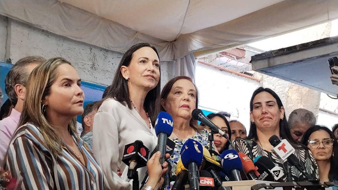Maria Corina Machado, en rueda de prensa