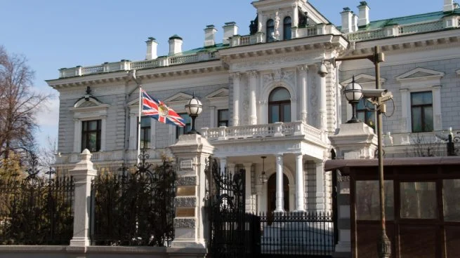 Embajada britanica en la ciudad de Moscu.