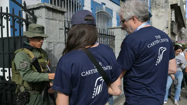 Misión de Observadores del Centro Carter en la ciudad de Caracas. Foto: BBC