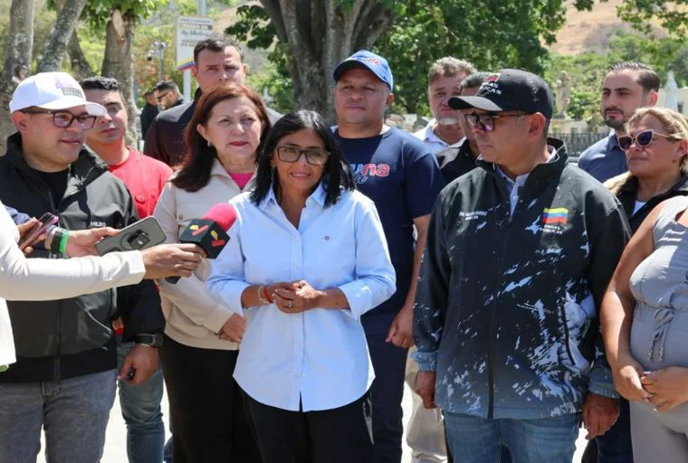 Delcy Rodríguez, presidenta encargada de Venezuela.