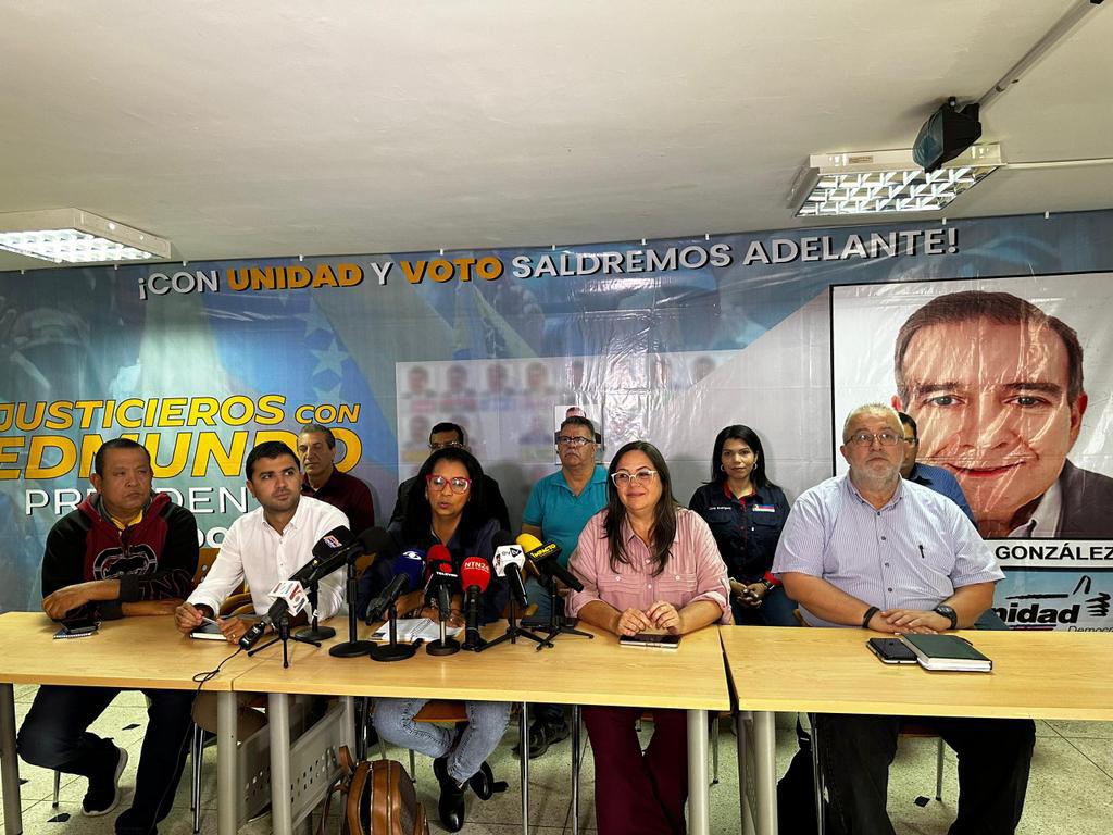 Dirigentes de la Plataforma Unitaria Democrática PUD