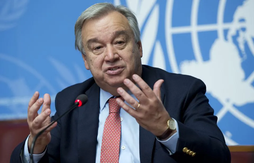 Antónimo Guterres, secretario general de la ONU.