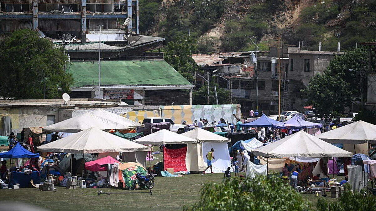 Refugio de damnificados en La Guaira.