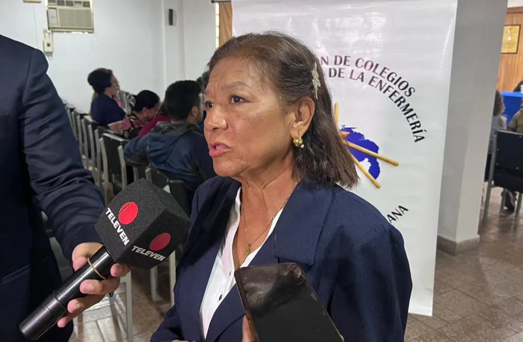 Ana María Velásquez, presidenta de la Federación Nacional de Colegios Profesionales de Enfermería