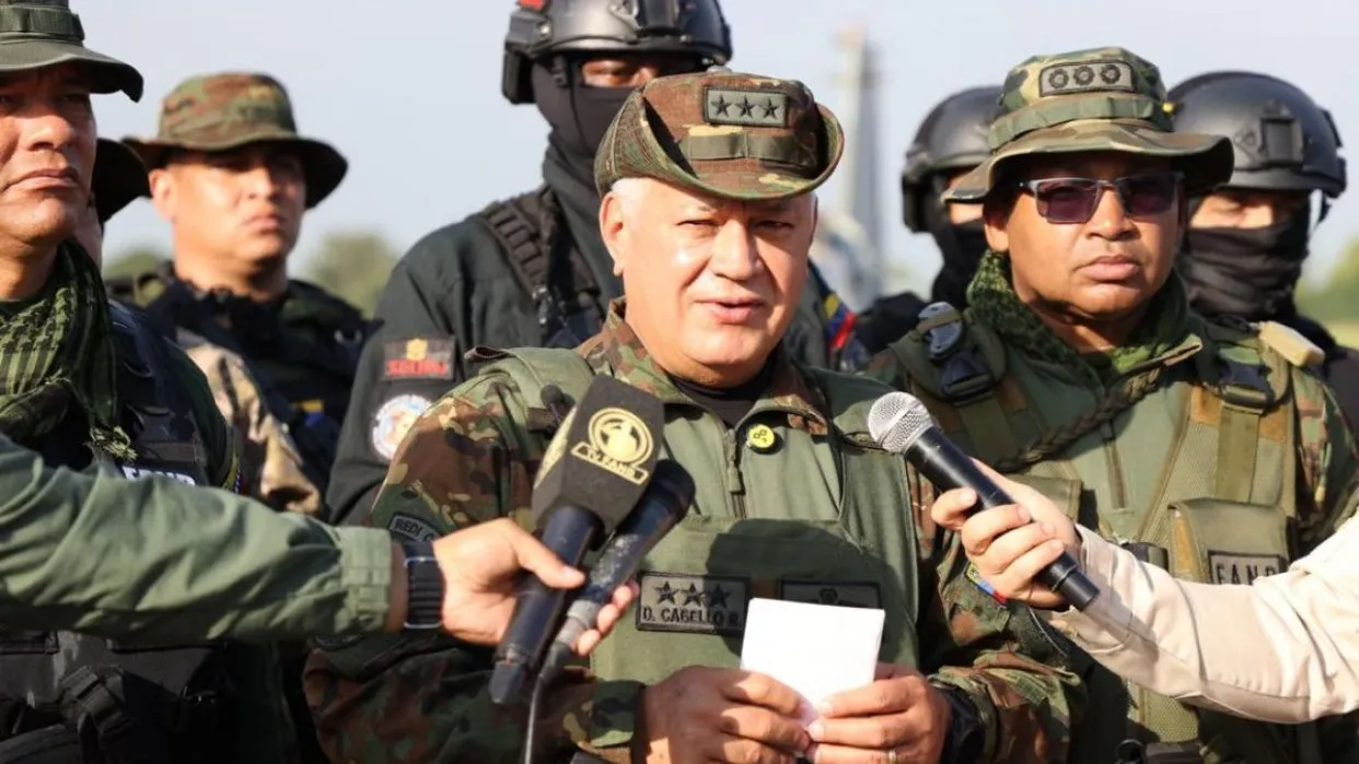 Diosdado Cabello en rueda de prensa