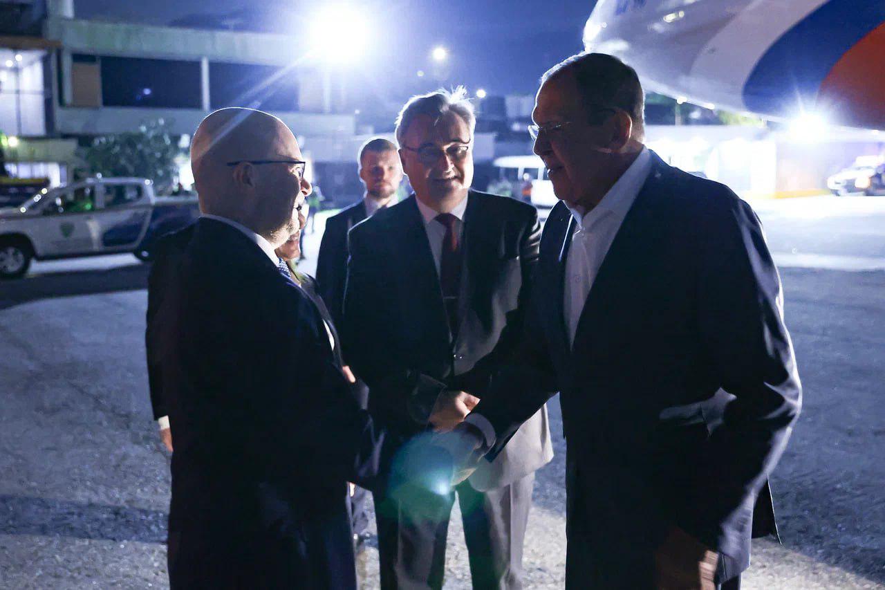 Serguéi Lavrov, ministro de asuntos exteriores de Rusia visita Venezuela.