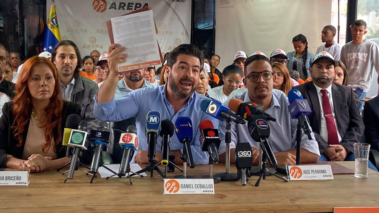 Daniel Ceballos, candidato presidencial del partido Arepa Digital. Foto José Mireles Alcalá.