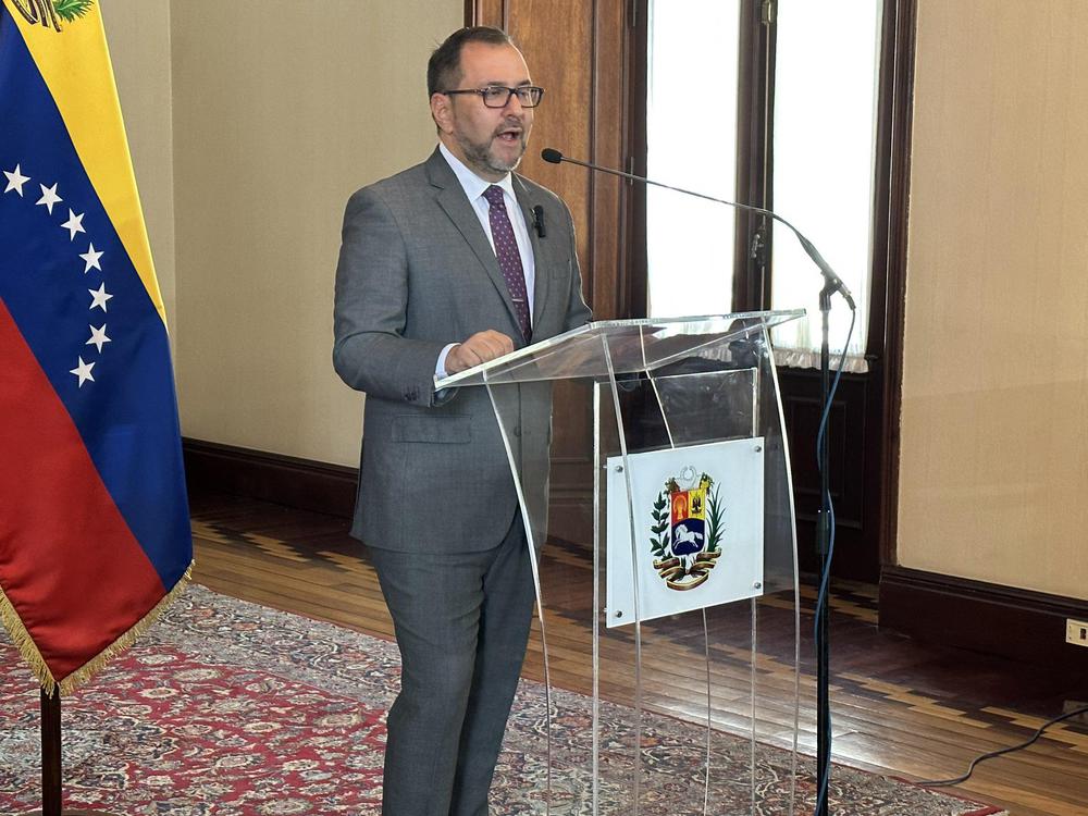 Yván gil, canciller de Venezuela. 