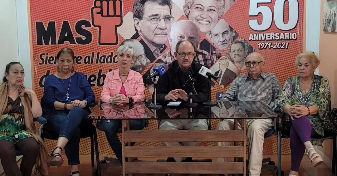 Felipe Mujica, secretario general del Movimiento al Socialismo MAS.
