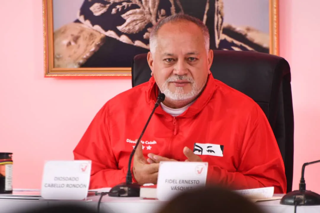 Diosdado Cabello, primer vicepresidente del Partido socialista Unido de Venezuela PSUV.