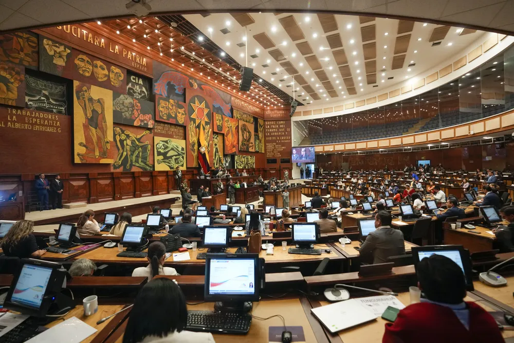 Sesión de la Asamblea Nacional del Ecuador.