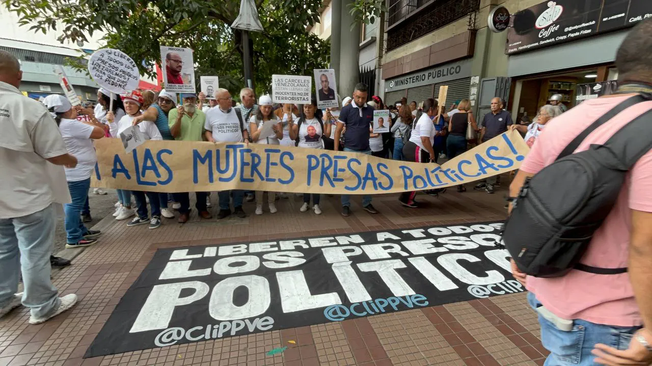 Protestas de familiares de presos políticos en la 