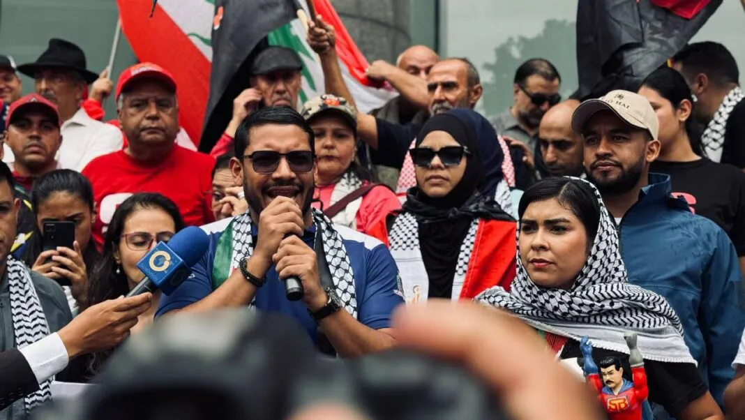Marcha en apoyo a Palestina. Foto: Venezuela News.