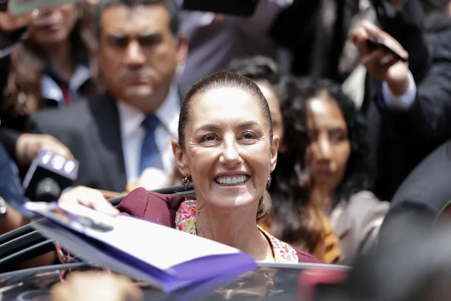 Presidenta electa de México, Claudia Sheinbaum. (Xinhua/Francisco Cañedo) 