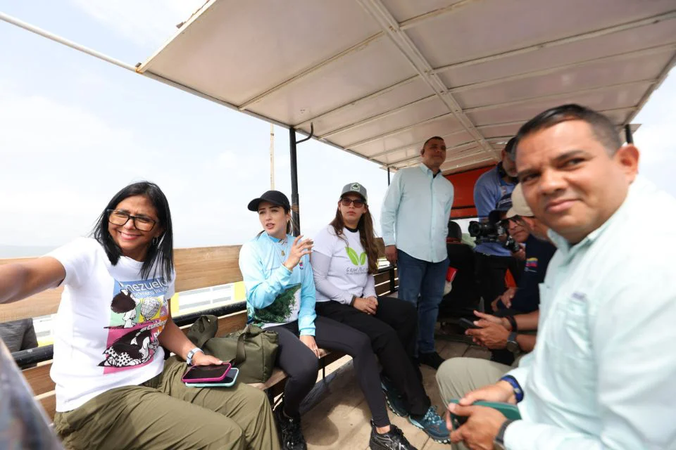 Delcy Rodríguez en Morrocoy.