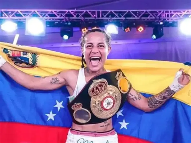 Mayerlin Rivas, boxeadora venezolana.