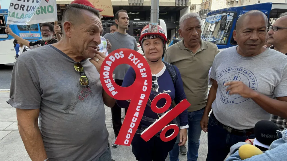 Protestas de Trabajadores y Pensionados.