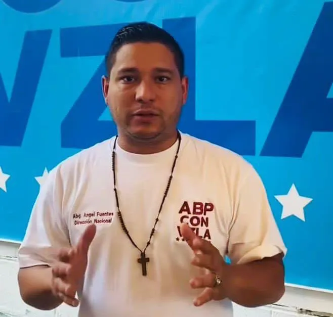 Ángel Fuentes, miembro del partido Alianza Bravo Pueblo