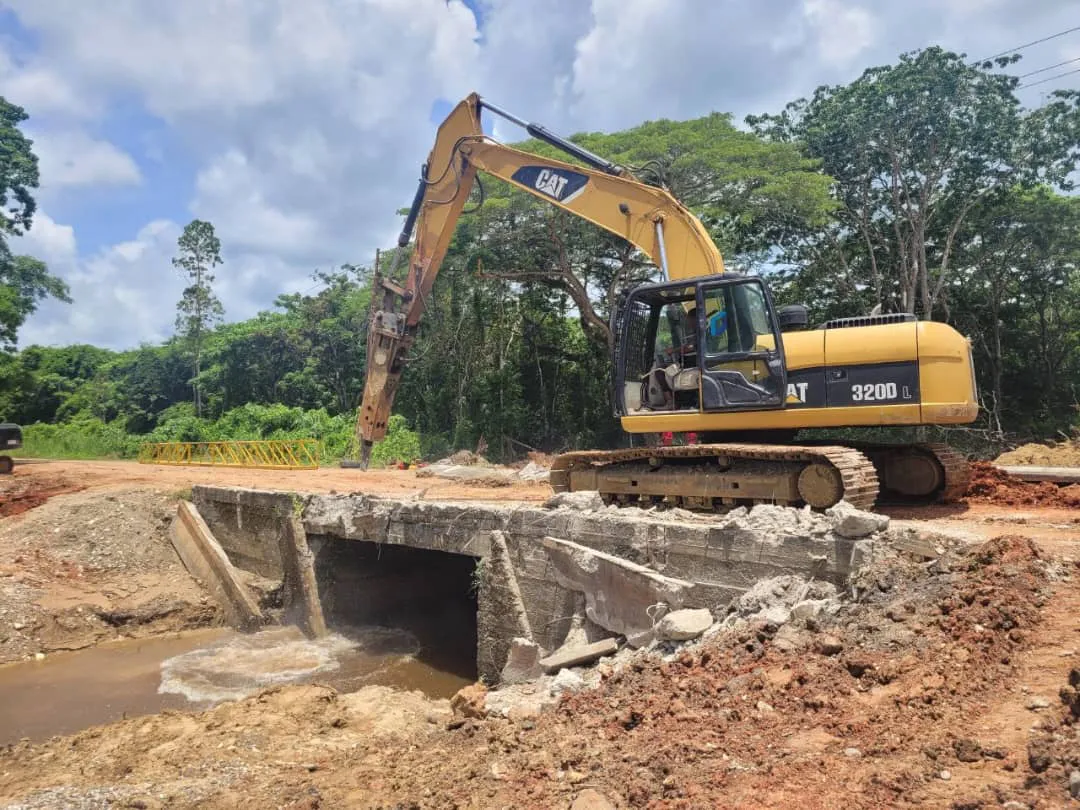 40% de avance llevan trabajos en el Puente El Tigre.