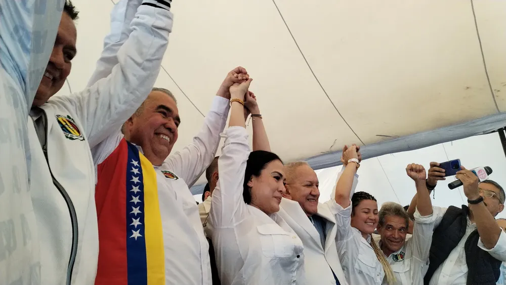 Luis Eduardo Martínez, Laidy Gómez y Bernabé Gutierrez. Foto Archivo ElMartilloVen