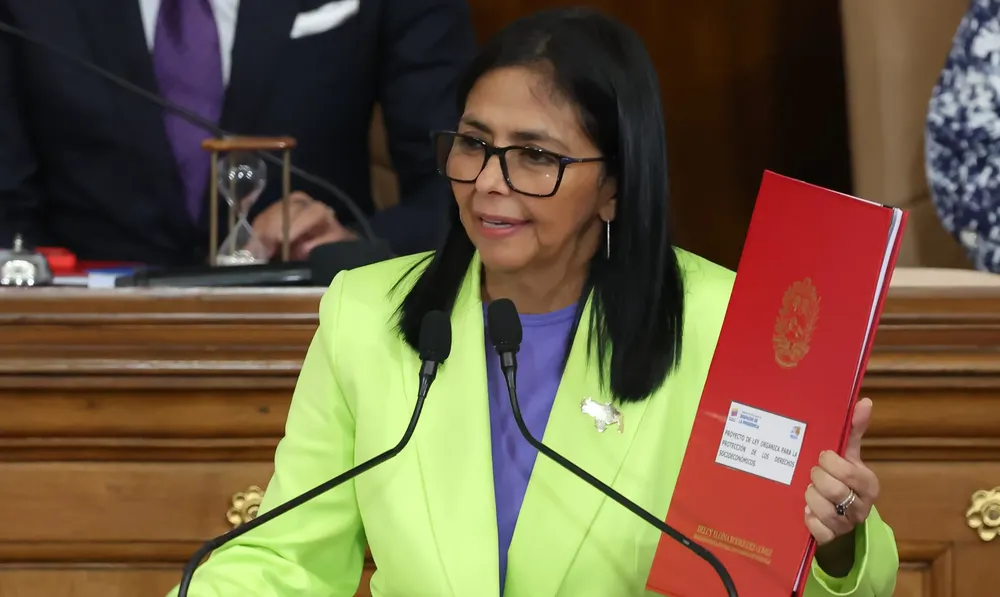 Delcy Rodríguez, presidenta encargada de Venezuela.