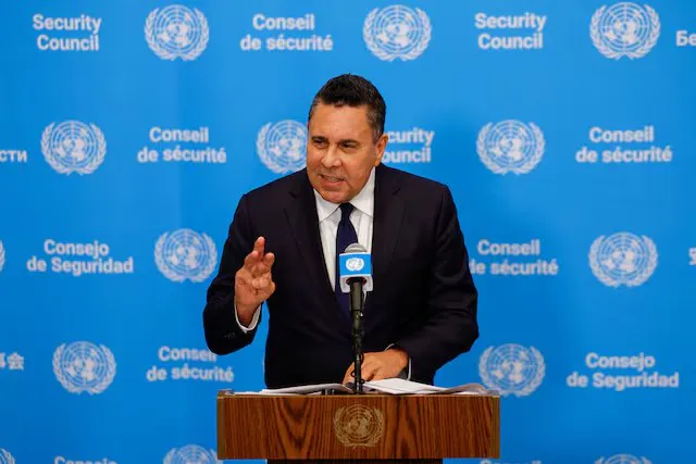 Samuel Moncada, embajador de Venezuela ante la ONU. Foto: Reuters.
