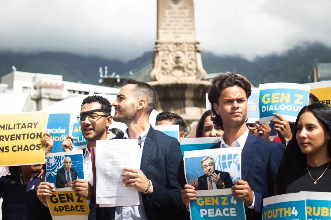 Jóvenes piden mediación de la ONU en el conflicto de EEUU y Venezuela