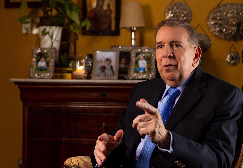 Edmundo González Urrutia, candidato presidencial de la Plataforma Unitaria Democrática PUD.