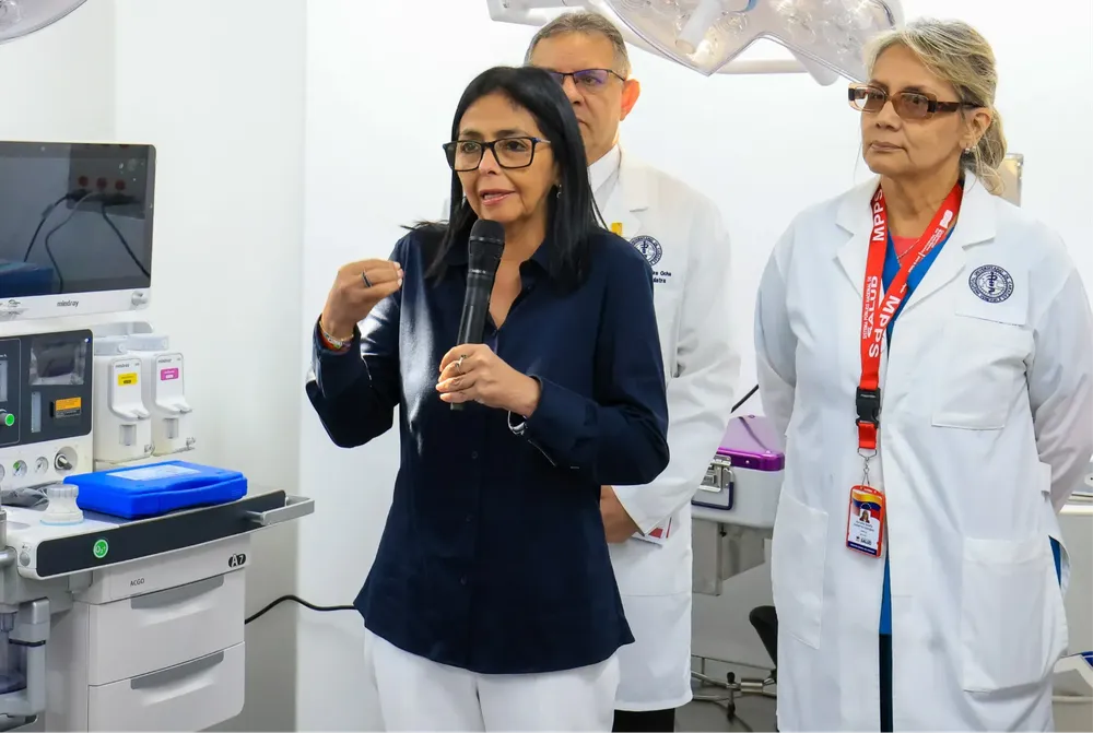 Delcy Rodríguez, presidenta encargada de Venezuela.