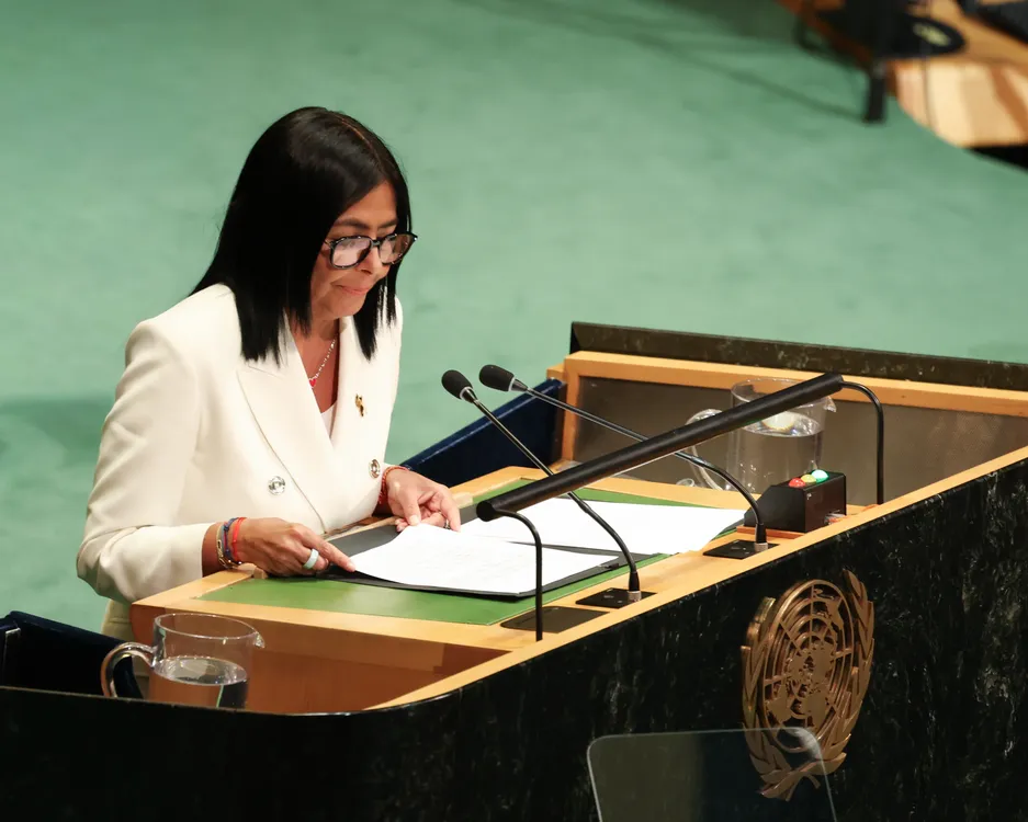 Delcy Rodríguez- Presidenta Encargada de Venezuela en la ONU