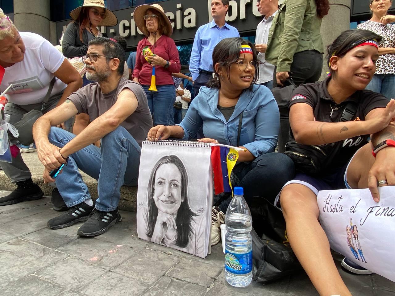 Protesta de la oposición venezolana en la Av. Frnacisco de Miranda. Foto: José Mireles Alcalá / ElMartilloVen
