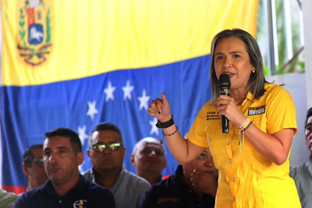 Karim Vera, dirigente del partido Primero Justicia en resistencia.