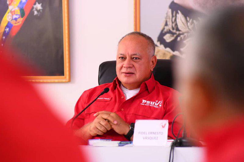 Diosdado Cabello, primer Vicepresidente del Partido Socialista Unido de Venezuela (PSUV).